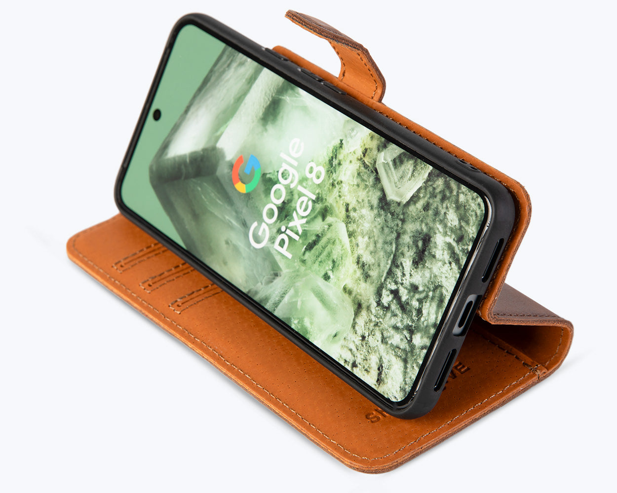 Google Pixel 8 - Vintage Leather Wallet