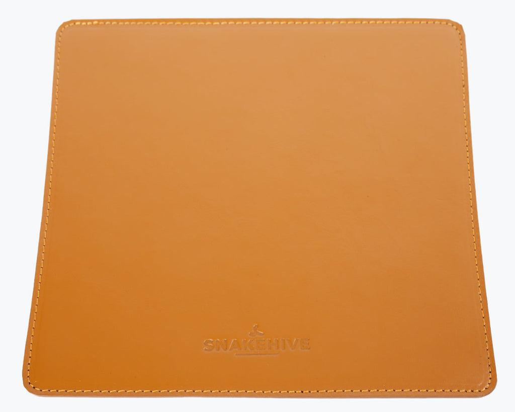 Handmade leather mouse pad, Genuine cowhide leather - Shop BOVER