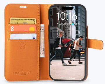 Leather Wallet Case for Apple