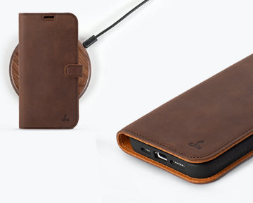 Snakehive iPhone 15 Pro Max | Leather Wallet Case | Brown