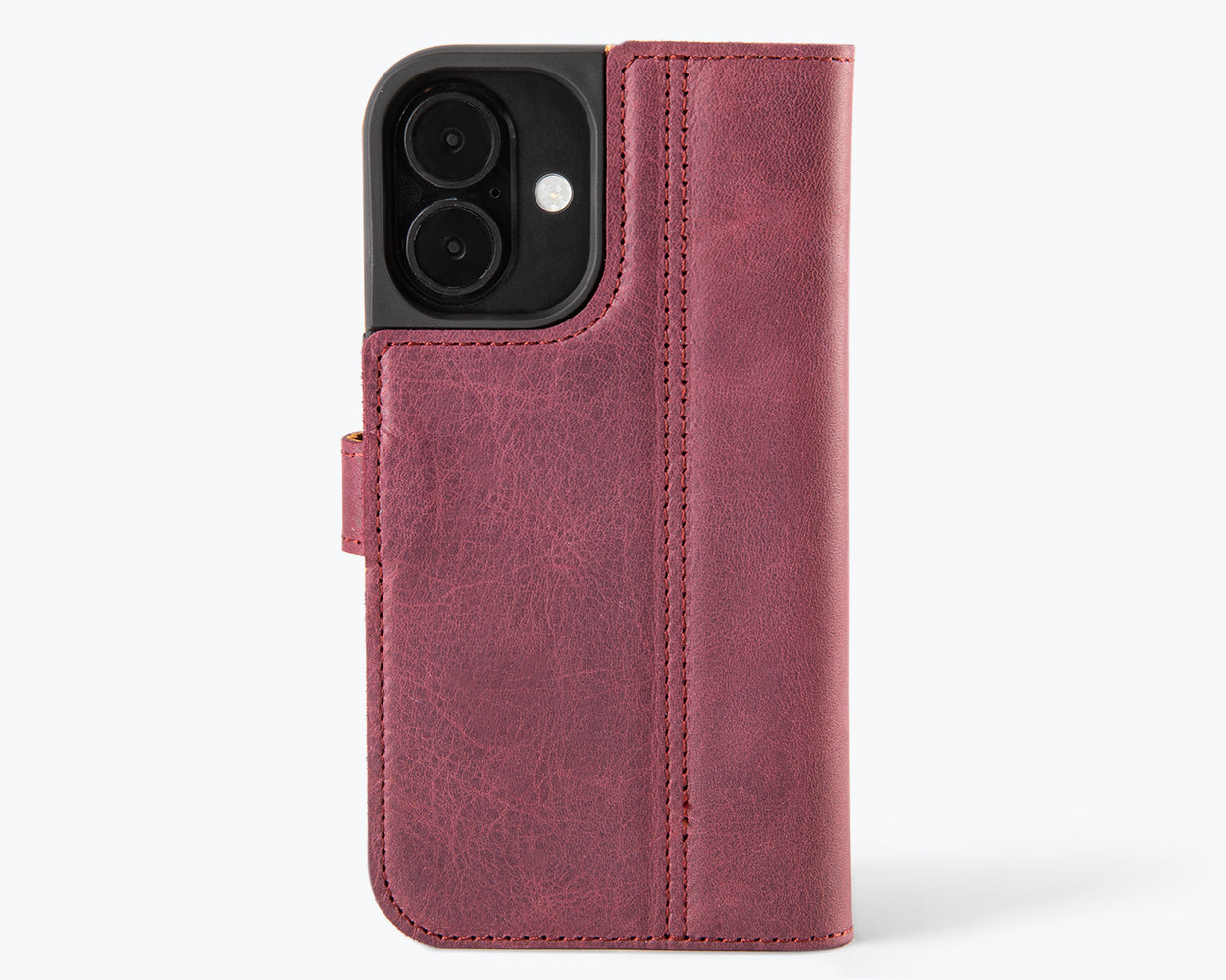 Apple iPhone 16e - Vintage Leather Wallet Phone Case